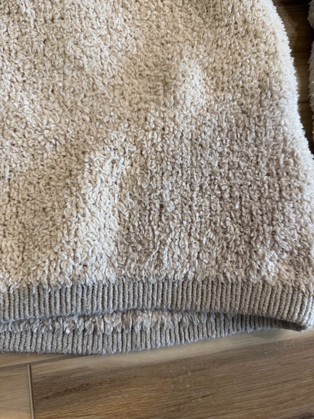 aerie Cream Sherpa Zip Pullover - Picture 4 of 10